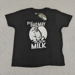 Indianapolis Motor Speedway Shirt Youth Small Black Indy 500 Racing Milk Tee IMS